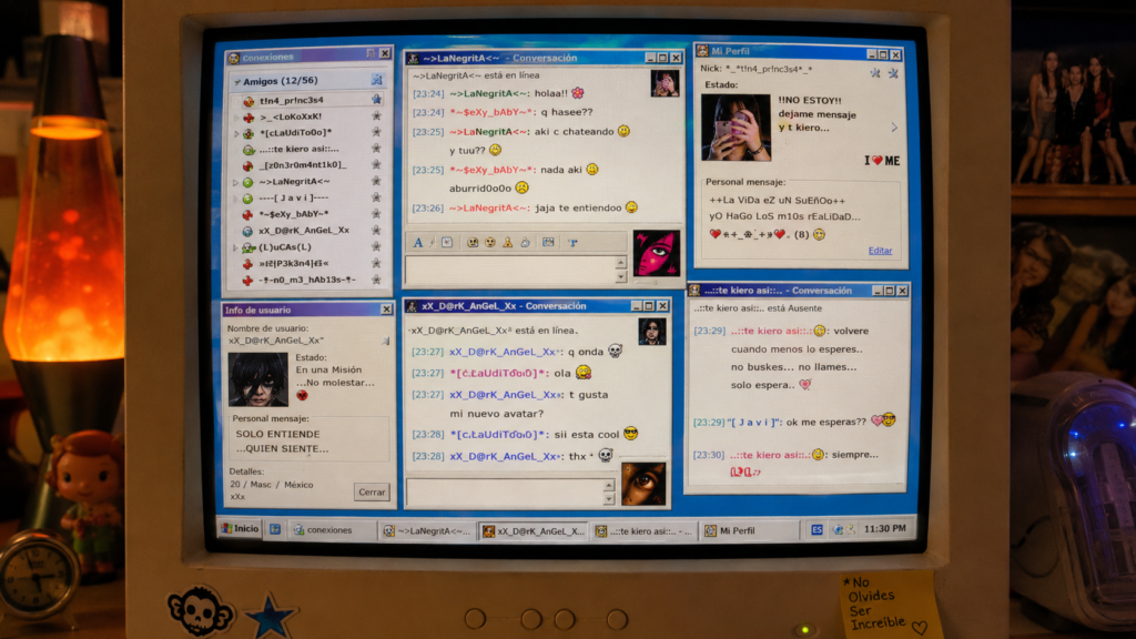 Nombres de usuario y mensajes personales inspirados en MSN Messenger